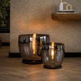 Vloerlamp Dain UP XL Chroomkleurig glas