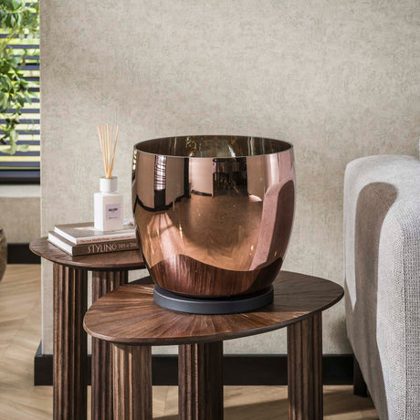Lampadaire Dain UP XL Verre couleur cuivre 