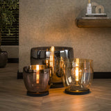 Vloerlamp Dain UP XXL Koperkleurig glas