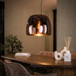 Lampes suspendues - Lampe suspendue Dain 1 - lumière XL verre couleur cuivre - Dimehouse