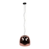 Hanglamp Dain 1-lichts XL koperkleurig glas