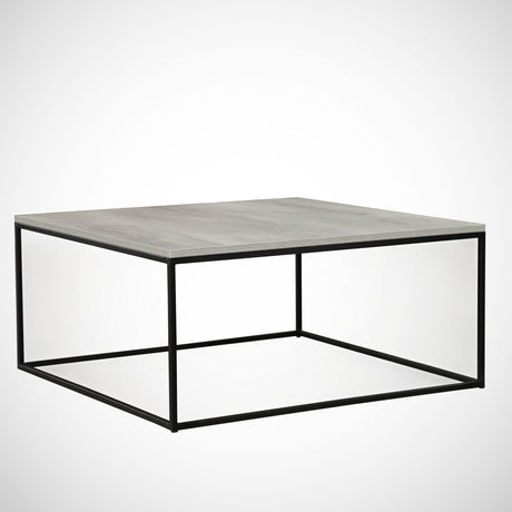 Vierkante salontafel grijs Melamine - 75x75 cm - Pola
