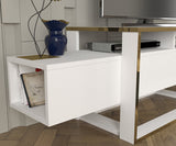 Meubles télévisés Bianco White Gol Mélamine 160x49.8x46.1 cm