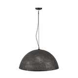 Hanglamp Aya 70 DH Interior Bruin LxBxH 73x73x46 Zwart bruin Witfoto vooraanzicht