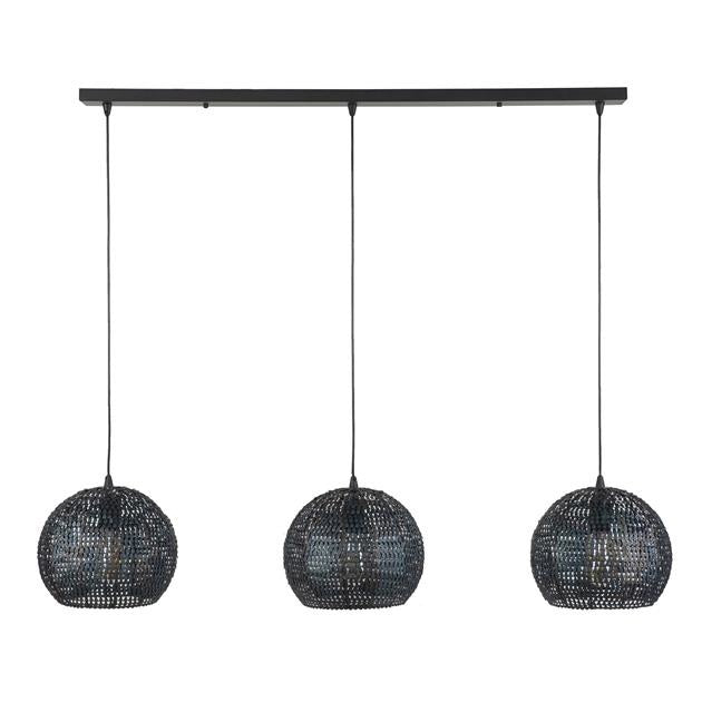 Hanglamp Armoor DH Interior Bruin LxBxH 111x35x29 Zwart bruin Witfoto vooraanzicht