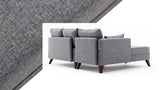 Canapé d'angle avec fonction couchage Gauche Bella Grey