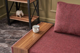 Fauteuil Rechts Fly Claret Rood