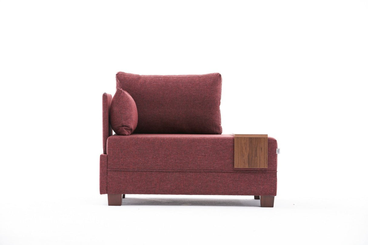 Fauteuil Links Fly Claret Rood