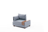 Fauteuil Links Fly Blauw