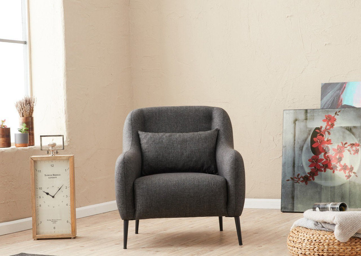 Fauteuil Vénus Anthracite