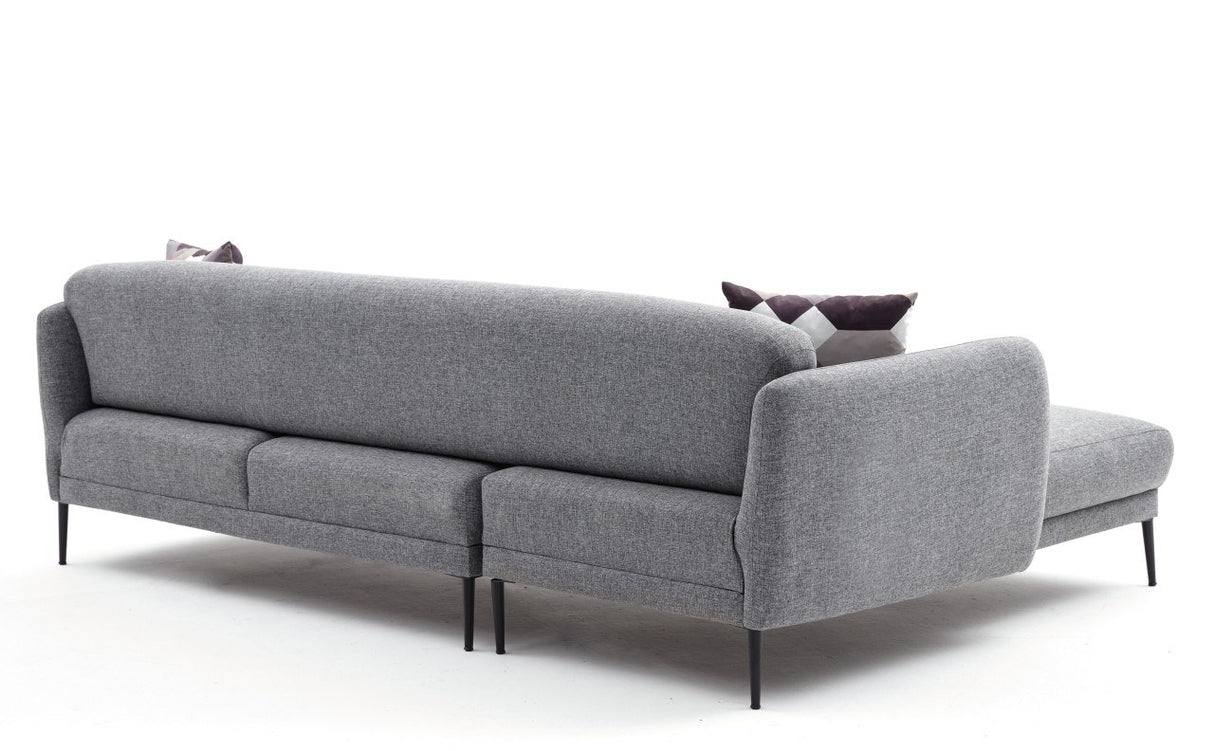 Canapé d'angle gauche avec fonction couchage Venus Grey