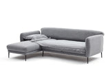 Canapé d'angle gauche avec fonction couchage Venus Grey