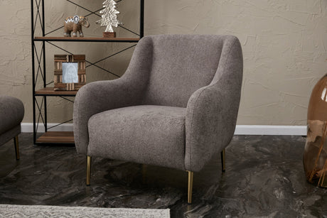 Fauteuil Simena Gris Or