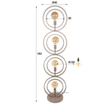 Moderne Vloerlamp Beige Otan 4-lichts