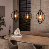 Hanglamp Industrieel Otan 3-lichts Rond Metaal