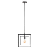 Lampe suspendue industrielle Kody Square Metal