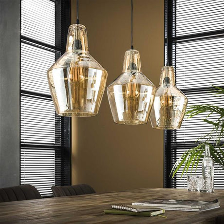 Lampe suspendue industrielle Dace à 3 légers