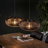 Hanglamp Jill DH Interior Zwart LxBxH 88x49x29 Nikkel Sfeerfoto schuin vooraanzicht