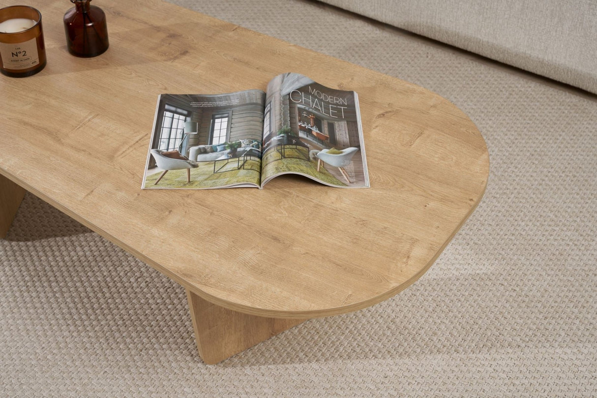 Ovalis - Oak 100% MELAMINE COATED PARTICLE BOARD