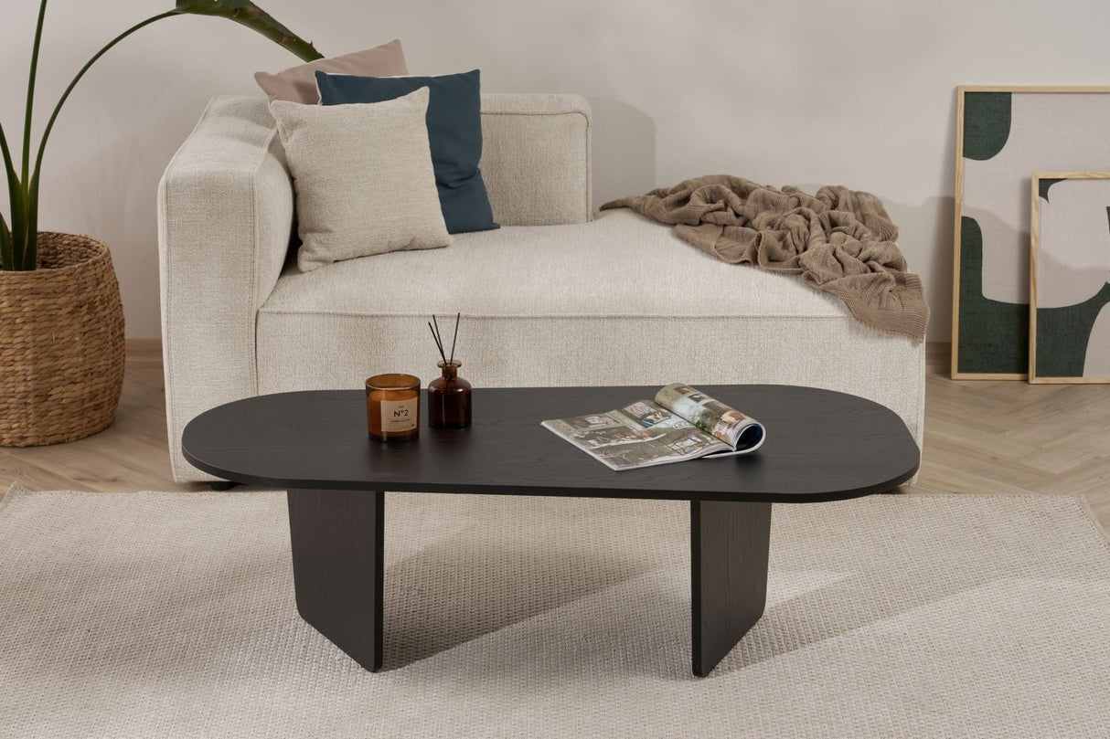Ovalis - Wood Black 100% MELAMINE COATED PARTICLE BOARD