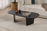 Ovalis - Wood Black 100% MELAMINE COATED PARTICLE BOARD