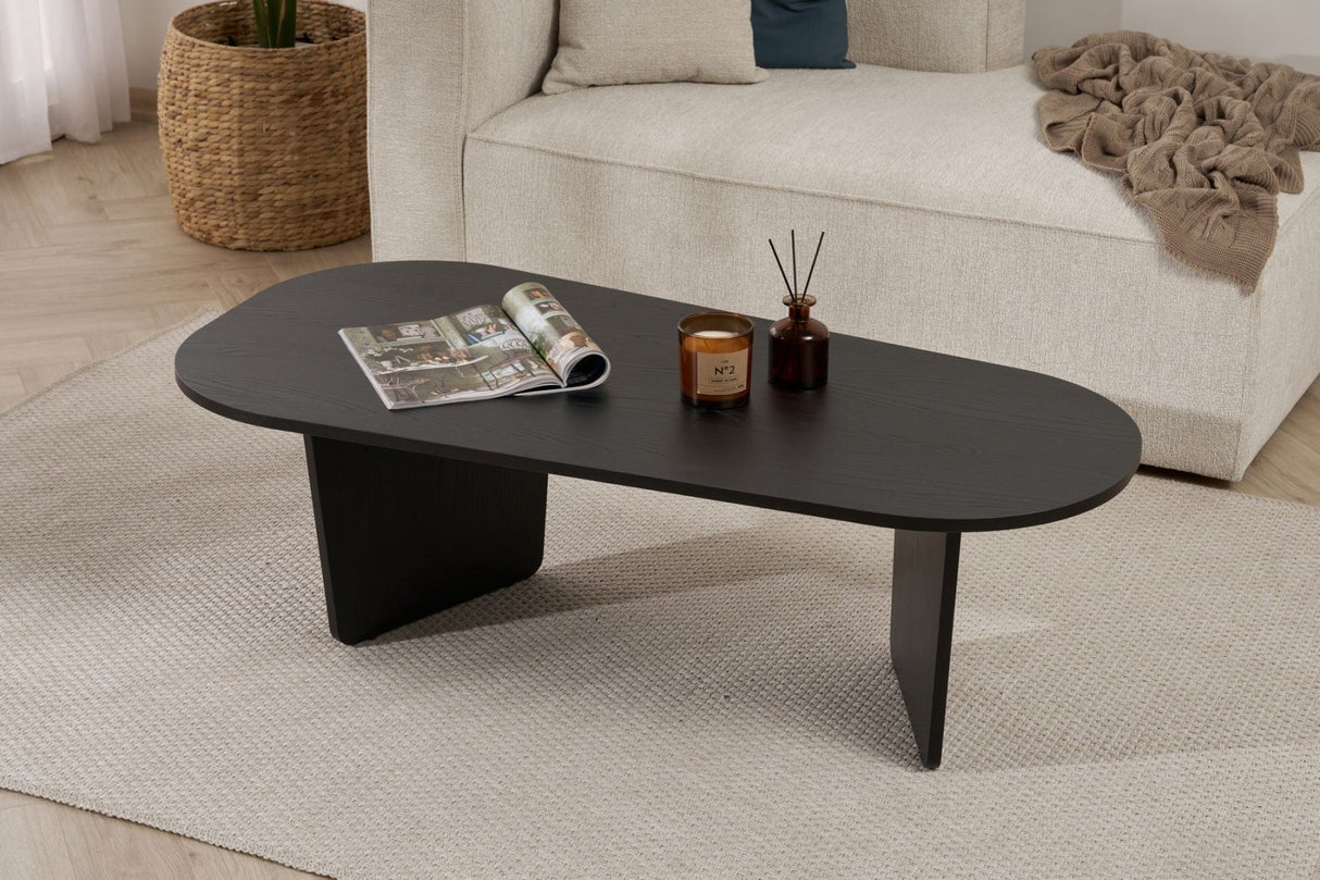 Ovalis - Wood Black 100% MELAMINE COATED PARTICLE BOARD