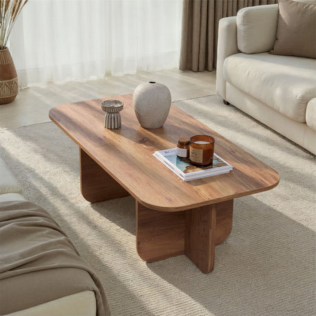 Akira salontafel in Atlantic Pine 120 cm Gemelamineerd hout