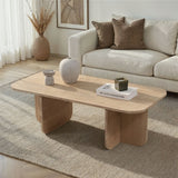 Table basse Akira aspect chêne saphir 120 cm bois composite enduit mélaminé