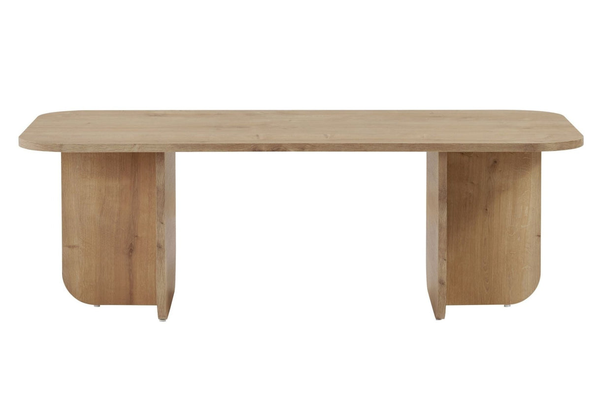 Table basse Akira aspect chêne saphir 120 cm bois composite enduit mélaminé
