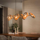 Hanglampen - Hanglamp 6 - lichts beige metaal rond Otan - Dimehouse