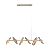 Hanglampen - Hanglamp 6 - lichts beige metaal rond Otan - Dimehouse