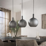 Hanglampen - Hanglamp 3 - lichts gezandstraald glas Voss - Dimehouse