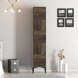 Armoire kumual p noix anthracite mélamine 40x47.5x201.4 cm