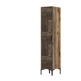 Armoire kumual p noix anthracite mélamine 40x47.5x201.4 cm