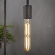 Source lumineuse Tube à filament LED 18,5 cm DH Intérieur Verre de couleur ambre LxlxH 19x6x6 Verre de couleur ambre Photo d'ambiance vue de face diagonale