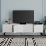 TV Meubel Dune Wit Melamine 180x50x29,6 cm