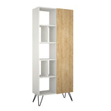 Boekenkast Jedda Wit Eik Melamine 79x190x32 cm