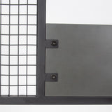 Meuble de rangement Porte-manteau Anthracite Mélamine Novad - Avec étagères 