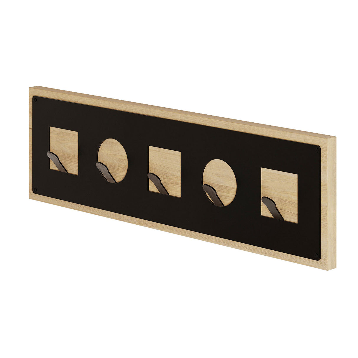 Kapstok 5-Haaks Ican Eikenhout Melamine