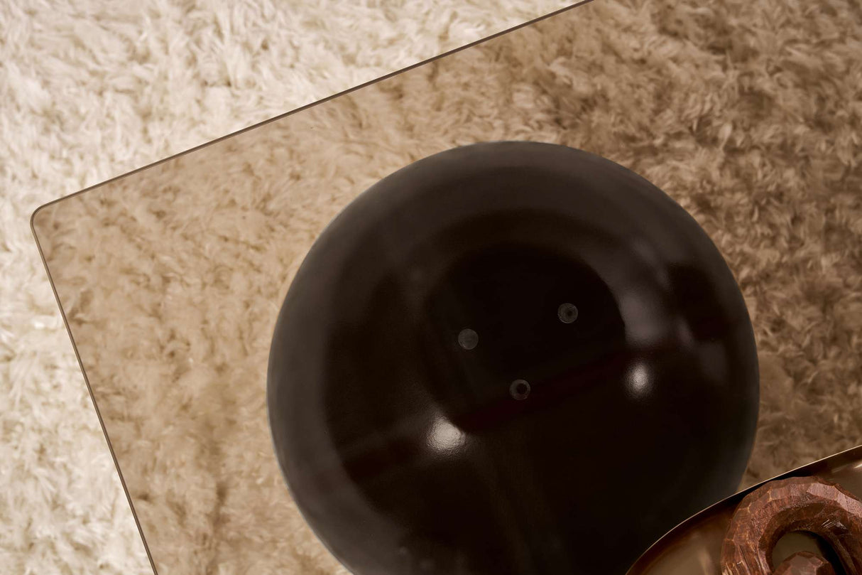 Sera salontafel gehard glas 110x75x30 cm zwart brons Black Bronze Tempered glass