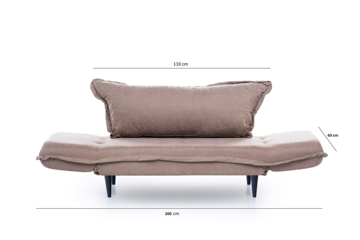 2-zits Slaapbank Vino Daybed Mink