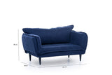 Canapé convertible 2 places Vino Daybed Bleu Marine