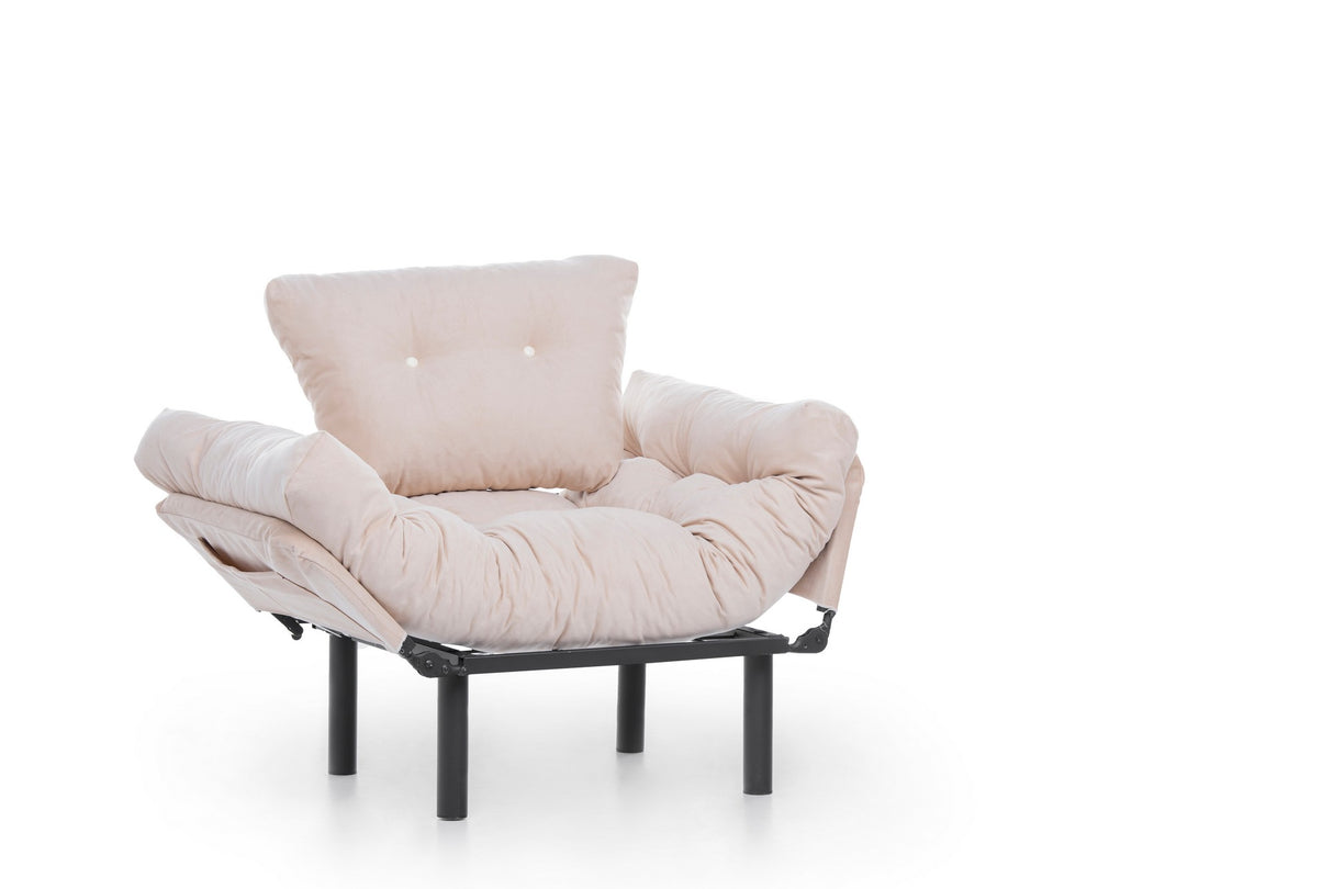 Fauteuil Nitta Single Crème