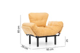 Fauteuil Nitta Single Mustard