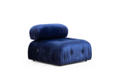 Hoekbank Rechts Bubble Velvet Blauw