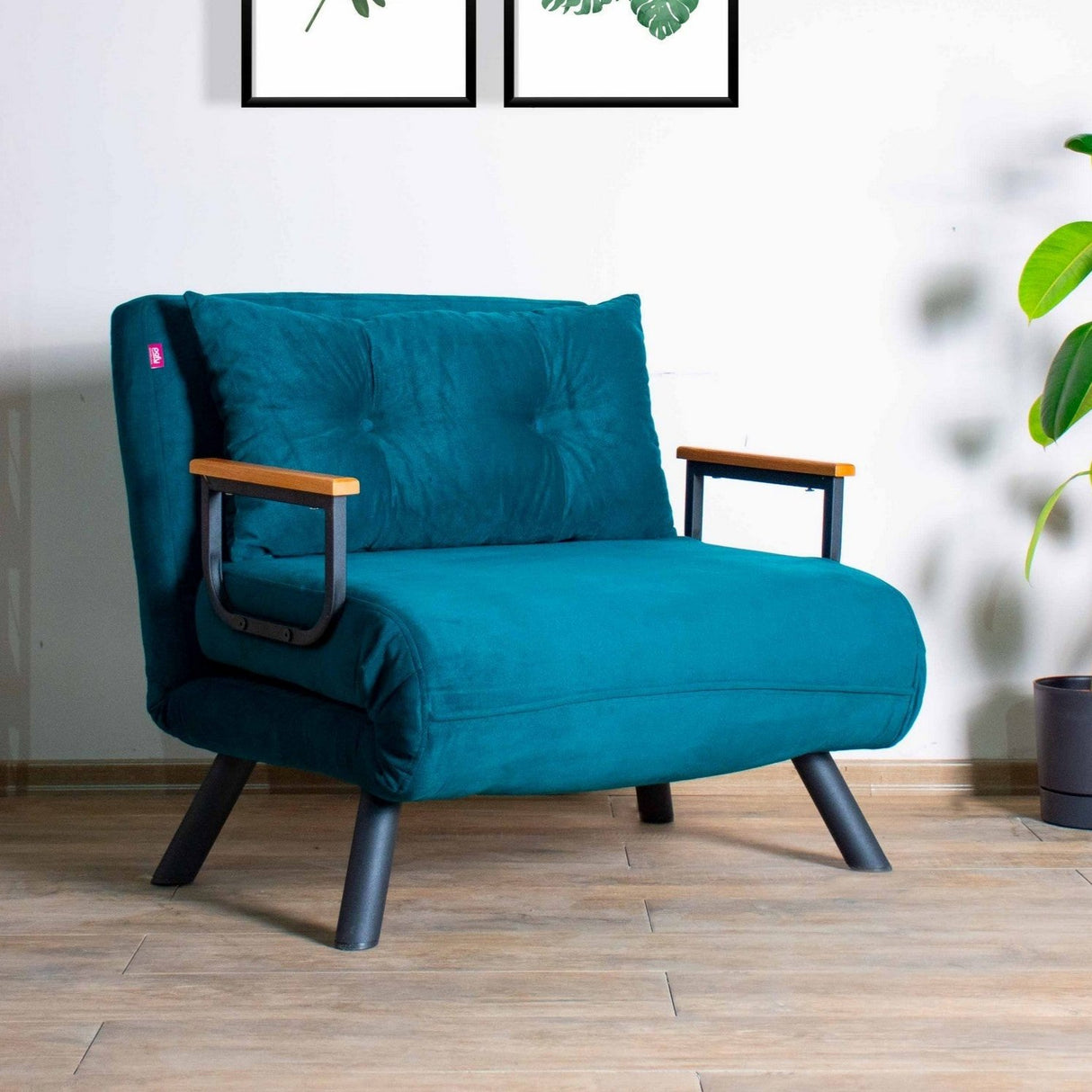 Fauteuil couchage Sando Vert Pétrole