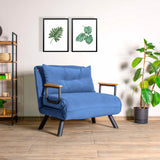 Slaapfauteuil Sando Blauw