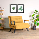 Slaapfauteuil Sando Mustard