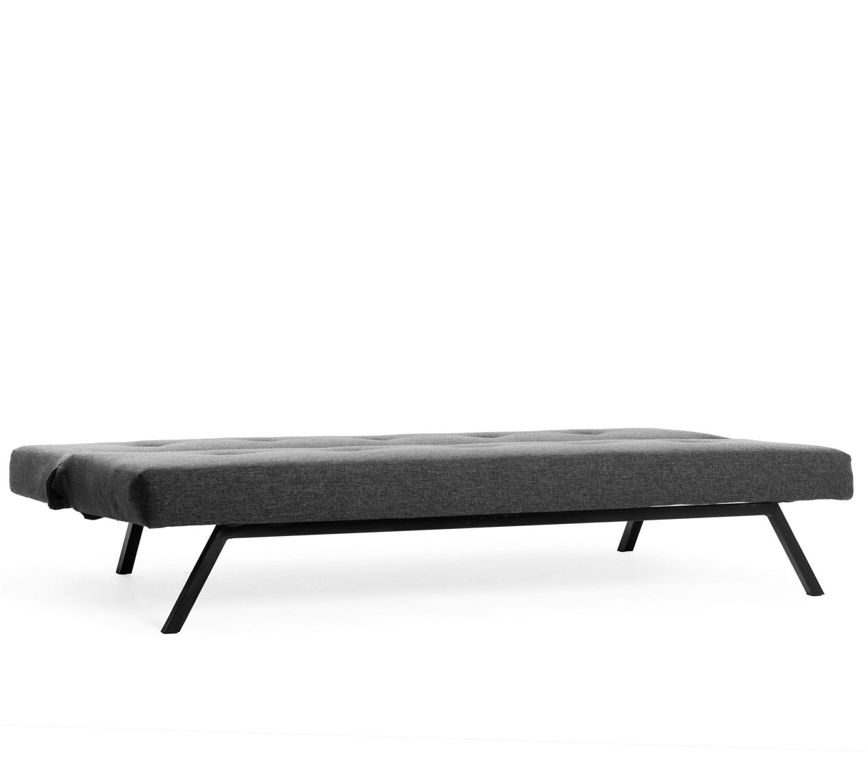 Canapé-lit 3 places Zoly Anthracite Tissu - 180 cm - Sans accoudoirs - Capitonné 