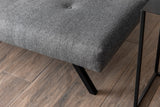 Canapé-lit 3 places Zoly Gris clair Tissu - 180 cm - Sans accoudoirs - Capitonné 